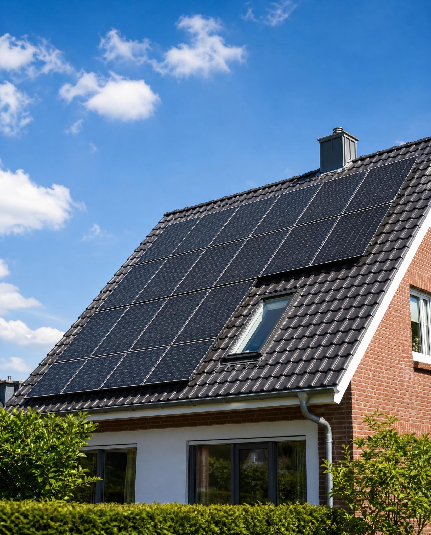 Photovoltaikanlage auf einem Wohnhaus